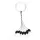 Nevis Stop cauciuc Negru M 5x2,5mm 8buc