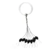 Nevis Stopper din cauciuc Negru L 5,5x3mm 8buc
