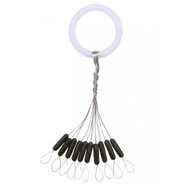 Nevis Stop cauciuc Negru M 6,5x2mm 10buc