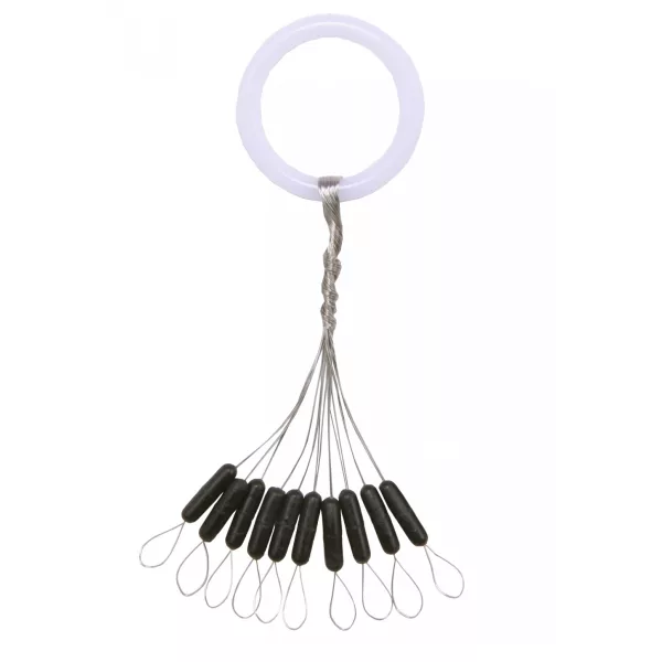 Nevis Stopper din cauciuc Negru L 7x2,2mm 10buc