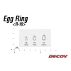Decoy R-10 Egg Ring Silver 4 100lb Split Ring Kulcskarika 12db