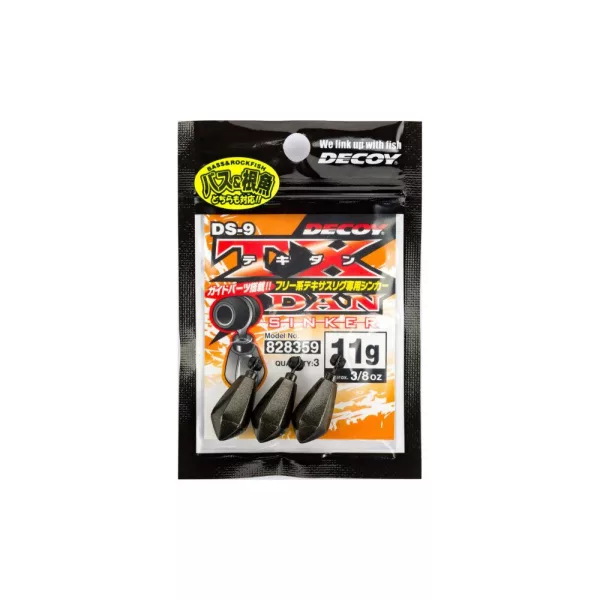 Decoy DS-9 TX-Dan Sinker 11gr Drop Shot Ólom 3db