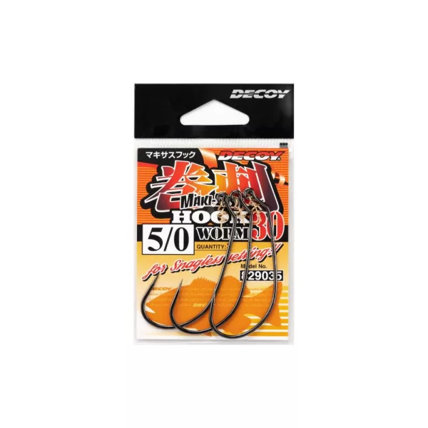Decoy Worm 30 Makisasu 3/0 Offset Horog 4db