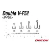 Decoy V-F52 #4 Füles Szakállas Kétágú Horog 7db