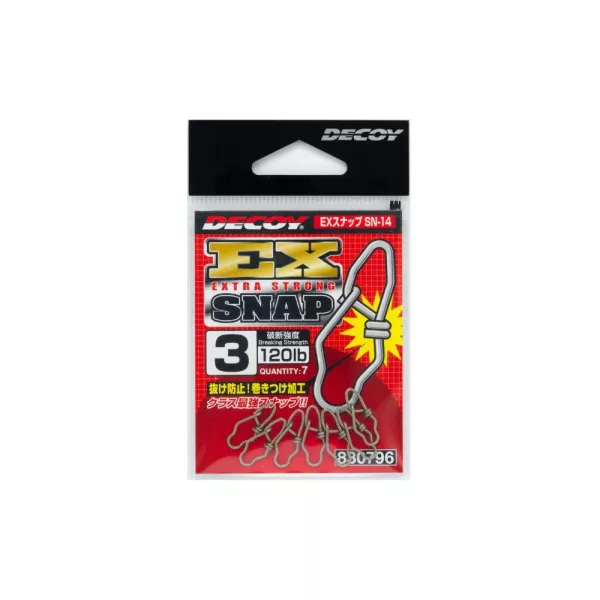 Decoy SN-14 Ex Extra Strong Snap 3 120lb Kapocs 7db