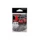 Decoy Jig11B Strong Wire Black #2/0 Füles Szakállas Egyágú Jig Horog 8db