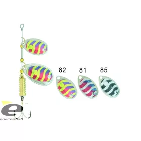   Kamasaki Stork Lingură rotativă Roșu-Argintiu Sclipici 3 - 8gr