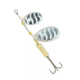   Kamasaki Stork Lingură rotativă Negru Argintiu Sclipici 2 - 6gr