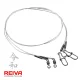 Forfac fluorocarbon 2/buc 40cm/0,55mm Forfac pentru răpitor