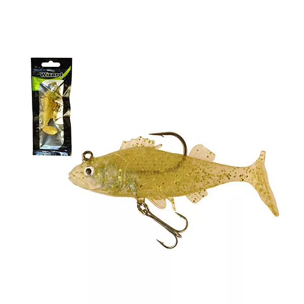 Wizard Swimbait Perch Golden-White 7,62cm Nalucă de cauciuc