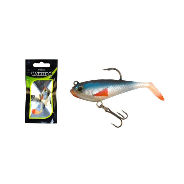 Wizard Swimbait Paddle Shad 5,08cm Blueghost Naluci de cauciuc