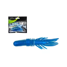 Larvă artificială Wizard Bass Grub Blue 7cm 5 buc.