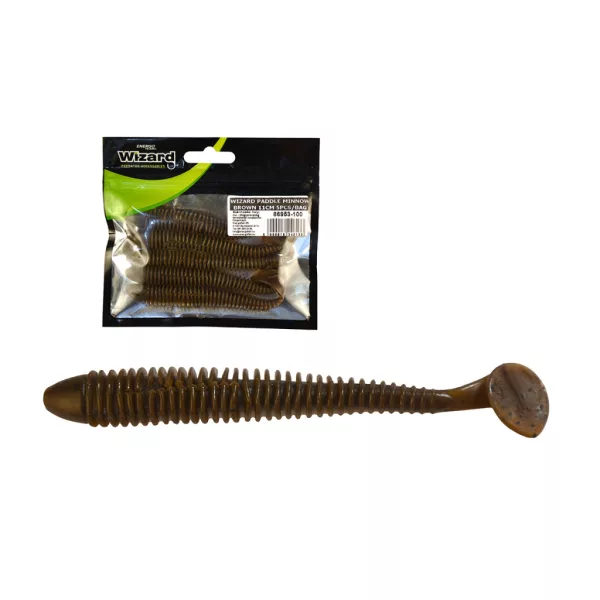 Wizard Power Minnow Maro 11cm Nălucă de cauciuc 5buc