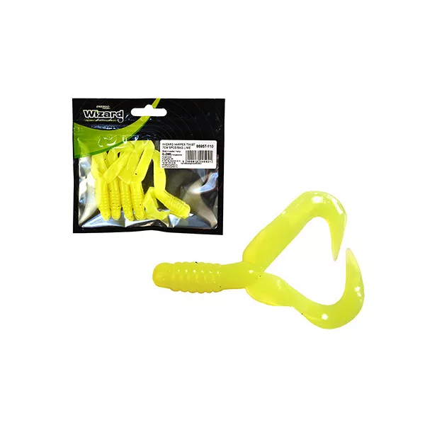 Wizard Harpex Twist Double Lime 7cm Twister 5buc