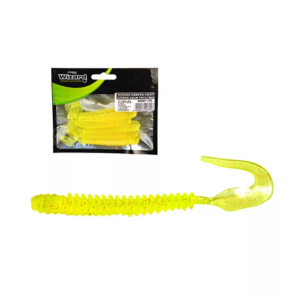 Wizard Harpex Twist Long Citrus 10cm Twister 5 buc