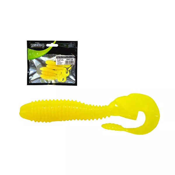 Wizard Harpex Twist Grub Pro Yellow 7cm Twister 5buc