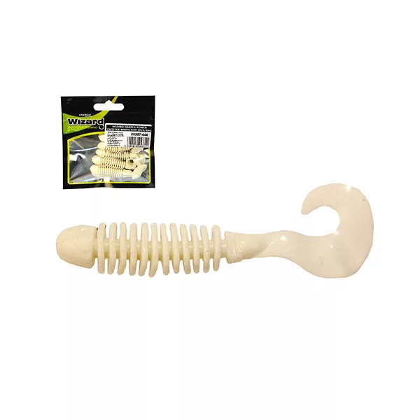 Wizard Harpex Power Twister White 6cm Naluță artificială 5buc