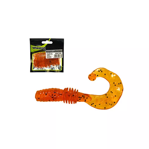 Wizard Harpex Twist Extra Poppy-Orange 5cm Nălucă 10buc