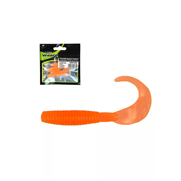 Wizard Harpex Twist Fluorange 5cm Nălucă 5buc