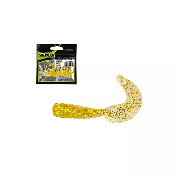 Wizard Harpex Twist Clear-Gold 3cm Nălucă 15buc