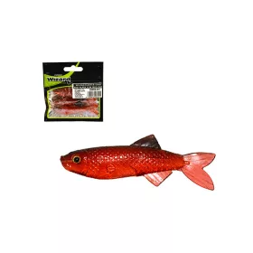 Wizard Flapper Shad Red-Black 7cm Lure 3pcs