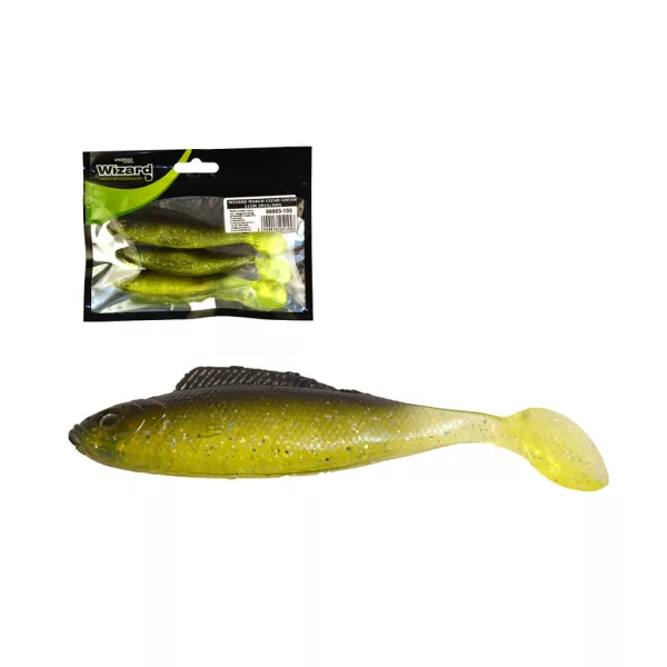 Wizard Roach Clear-Green 11cm Pește de cauciuc 3 buc