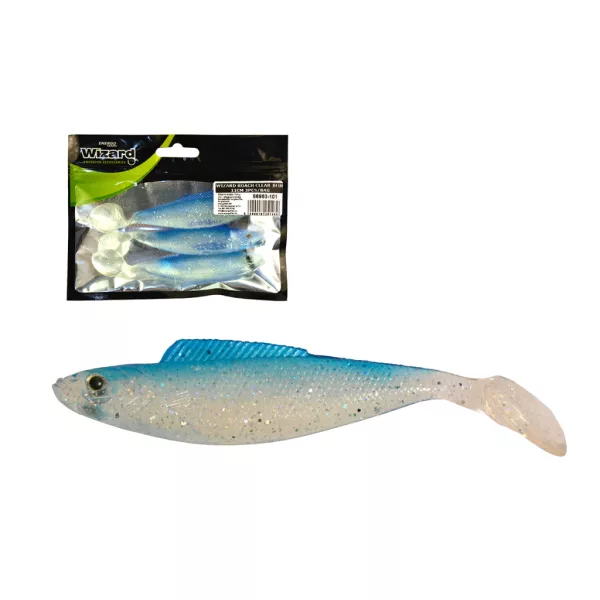 Wizard Roach Clear-Blue 11cm Pește de cauciuc 3 buc