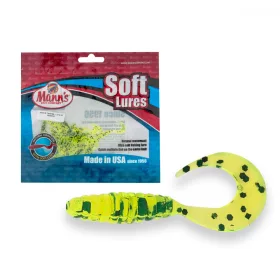 Manns Twister 2,5cm Nălucă Plastic Verde-Negru