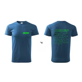 Nevis Tricou cu pește Albastru XL