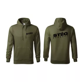 Stég Product Zöld Kapucnis Pulóver XL