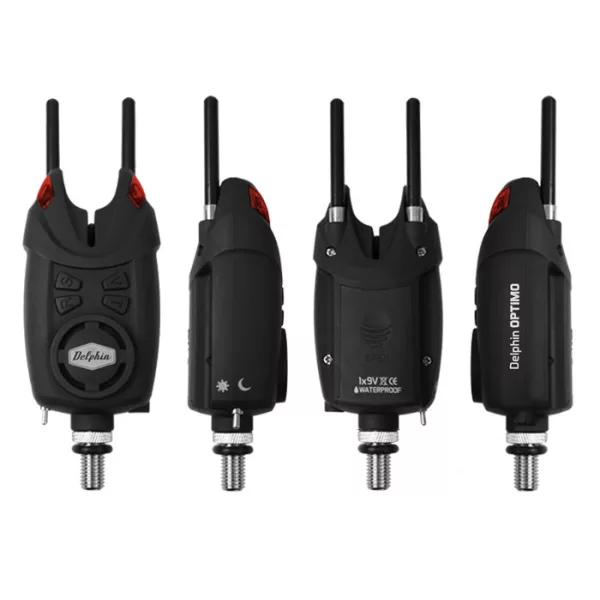 Set indicator de mușcătură Delphin OPTIMO 9V ++1 + CSW II Swinger + Snag