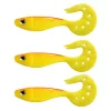 Nevis Twister Shad Vantage 9cm 6,56gr 3buc/pachet /galben-roșu/ Nălucă plastică