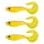Nevis Twister Shad Vantage 9cm 6,56gr 3buc/pachet /galben-roșu/ Nălucă plastică