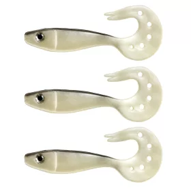   Nevis Twister Shad Vantage 9cm 6,56gr 3 buc/set /argintiu-negru/ Momeală plastică