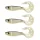 Nevis Twister Shad Vantage 9cm 6,56gr 3 buc/set /argintiu-negru/ Momeală plastică