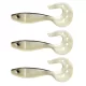 Nevis Twister Shad Vantage 9cm 6,56gr 3 buc/set /argintiu-negru/ Momeală plastică