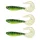 Nevis Twister Shad Vantage Perch 9cm 6,56gr Nălucă de plastic Verde-Alb 3 buc