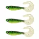 Nevis Twister Shad Vantage Perch 9cm 6,56gr Nălucă de plastic Verde-Alb 3 buc