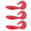 Nevis Twister Shad Vantage 9cm 6,56gr 3 buc/set /roșu-sclipici/ Momeală plastică