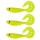 Nevis Twister Shad Vantage 9cm 6,56gr 3buc/pachet /galben-sclipici/ Nălucă plastică