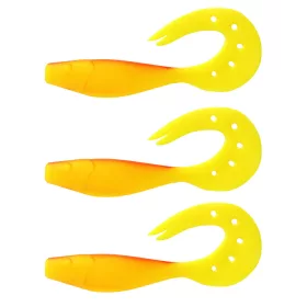   Nevis Twister Shad 11cm 10,76gr 3buc/pachet (Roșu-galben) Momeală plastic