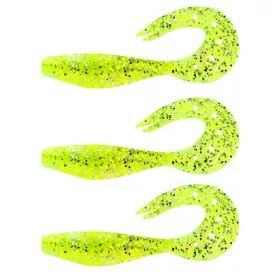   Nevis Twister Shad 11cm 10,76gr 3buc/pachet (Verde paiete) Momeală plastic