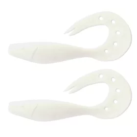   Nevis Twister Shad 14cm 21,40gr 2buc/pachet (Alb) Momeală plastic