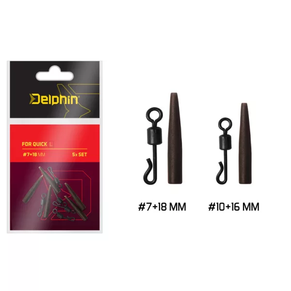 Delphin FDR Quick L / Set 5 buc #7+18mm