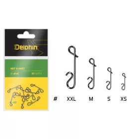 Delphin Agrafă - fără noduri C-02/10 buc BN/XS