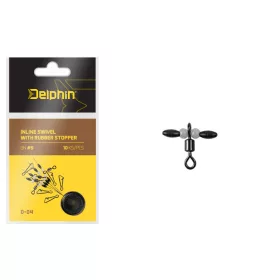 Delphin Vârtej inline cu opritor de cauciuc S / 0