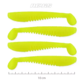   Nevis Impulse Shad 10cm 6,92gr 4buc/pachet Galben Lămâie Nalucă plastic