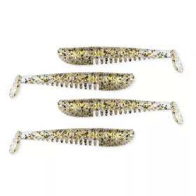   Nevis Impulse Shad 10cm 6,92gr 4buc/pachet Sclipici Auriu Nalucă plastic