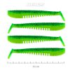 Nevis Impulse Shad 10cm 6,92gr 4buc/pachet Sclipici Verde Nalucă plastic
