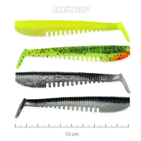   Nevis Impulse Shad 10cm 6,92gr 4buc/pachet 4culori Nalucă plastic
